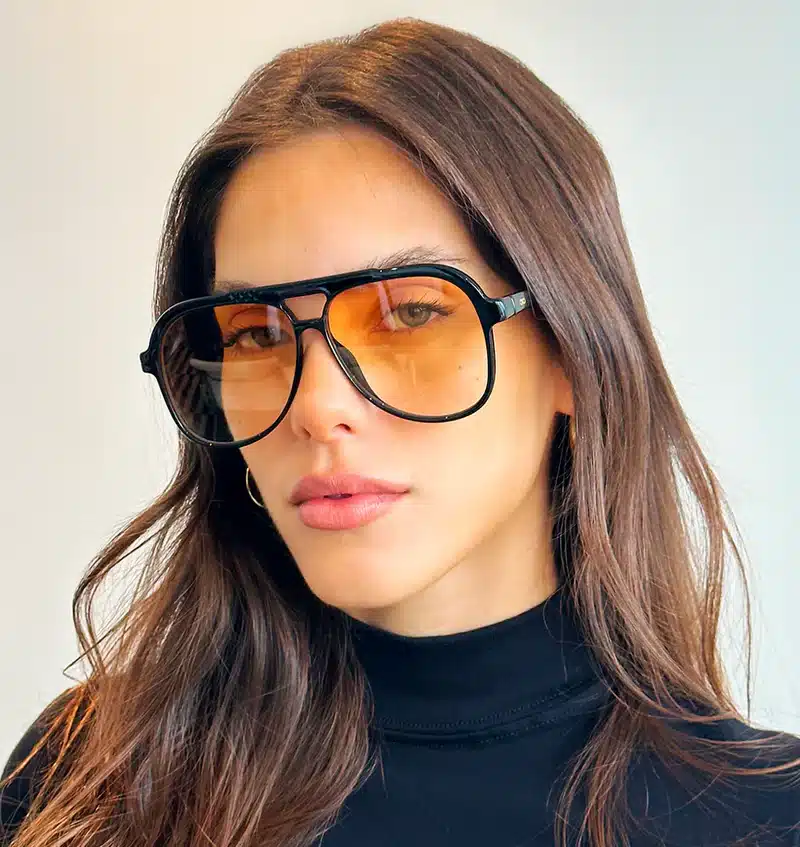 Lentes de Sol - Triple XXX - Black Shiny - Lente amarilla - Image 2