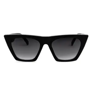 Lentes de Sol - Cancun - Black Shiny - Lente gris degradado