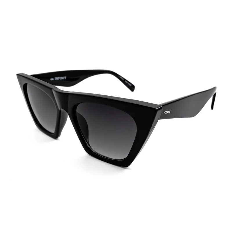 Lentes de Sol - Cancun - Black Shiny - Lente gris degradado - Image 4