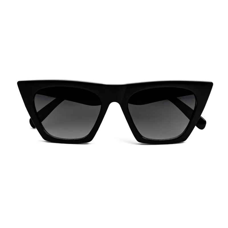 Lentes de Sol - Cancun - Black Shiny - Lente gris degradado - Image 3