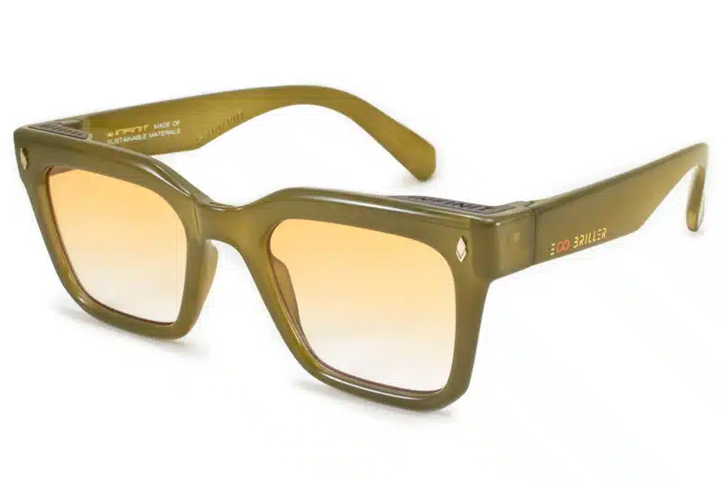 Lentes de Sol - Jacobs Eco Briller - Milky Marrón - Lente Degradado Naranja - Image 6