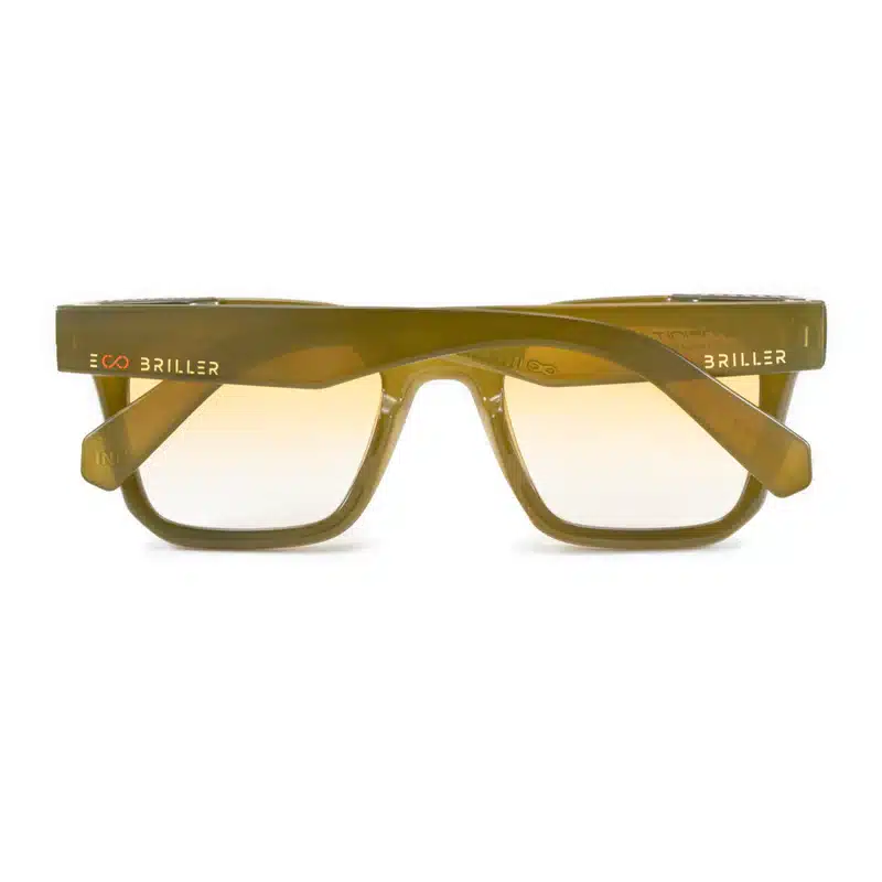 Lentes de Sol - Jacobs Eco Briller - Milky Marrón - Lente Degradado Naranja - Image 3