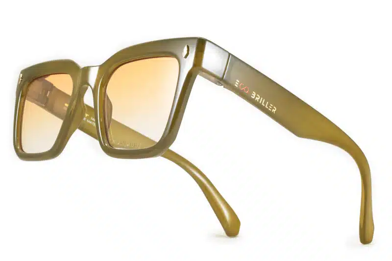 Lentes de Sol - Jacobs Eco Briller - Milky Marrón - Lente Degradado Naranja - Image 2