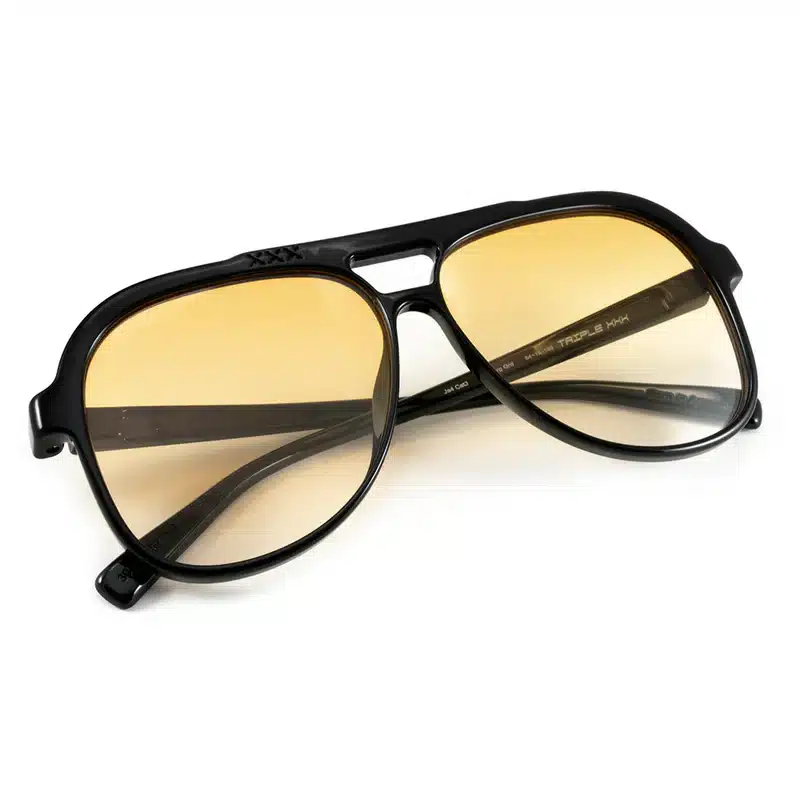 Lentes de Sol - Triple XXX - Black Shiny - Lente amarilla - Image 5